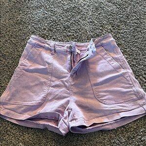 Entro Lavender High Waist Shorts